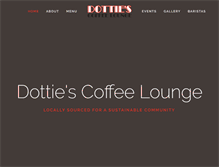 Tablet Screenshot of dottiescoffeelounge.com